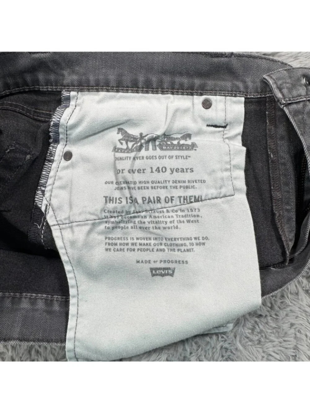 Levi's 513 Jeans Men's 38x30 Gray Cotton Denim Straight Slim Workwear Stretch